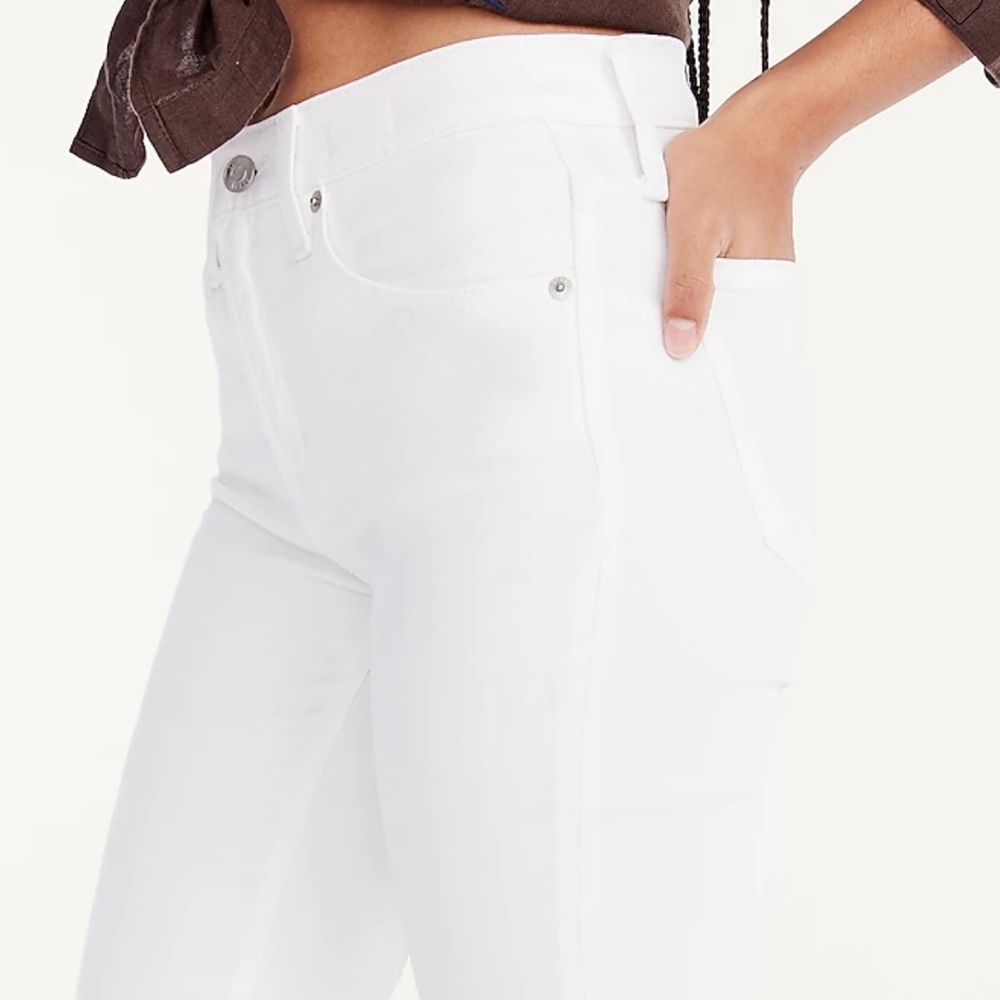 Jcrew 9" Toothpick Jean White New With Tags Size 29 and 31 Available - Picture 2 of 12